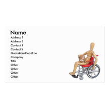 HoldingFootballWheelchair, Name, Address 1, Add... Business Card Templates