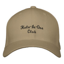 Hole in One Club Embroidered Hats