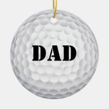 Hole In One! Golf Ball Christmas Ornaments