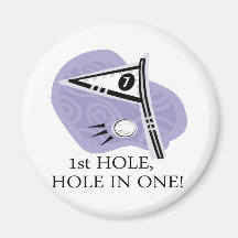 Hole In One Refrigerator Magnet