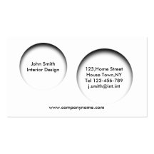 Holes Business Card Template