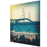 Holga Style Mackinac Bridge Gallery Wrap Canvas