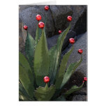 Holiday agave greeting card