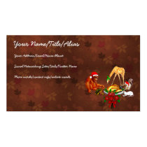 Holiday Animal Cannibals business cards