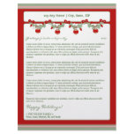 Holiday Annual Newsletter Letterhead: ornaments_2