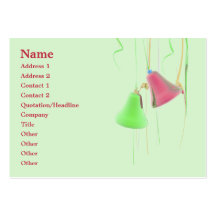 Holiday Bells - Chubby Business Card Template