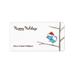 Holiday Bird Gift Tags Address Labels