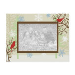 Holiday Birds Photo Postcard Template