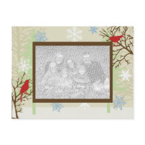 Holiday Birds Photo Postcard Template