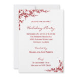 Holiday Blossoms Holiday Party Invitations