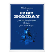 Holiday -Blue classic Card