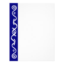 Holiday Blue (Un-Lined) Personalized Letterhead
