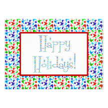 Holiday Boomerangs Custom Invitation