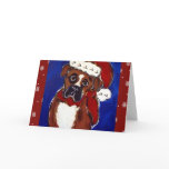 Holiday Boxer Dog cards