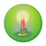 Holiday Candle Magnet
