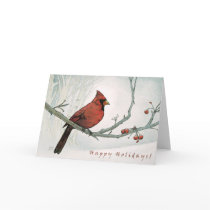 Holiday Cardinal Greeting Card