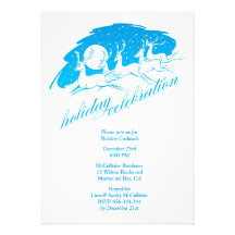 Holiday Celebration Christmas Party Invitation