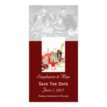 Holiday Celebration  Save The Date PhotoCards Customized Photo Card