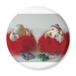holiday chicks refrigerator magnet