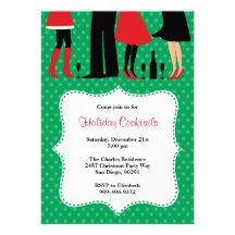 Holiday Christmas Cocktail Party Invitation