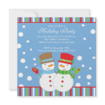 Holiday Christmas Party Invitation SNOWMEN CUTE