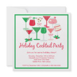 Holiday Cocktail Christmas Party Invitation