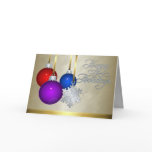 Holiday Decorations Gold Foil Silver Snowflake Greeting Cards