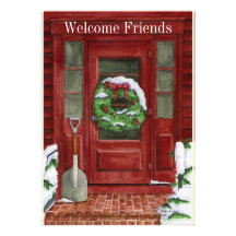 Holiday Door Party Invitation