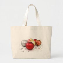 Holiday Festive Christmas Ornaments Canvas Bags