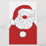 Holiday Flyer - Cute blushing Santa Claus flyers