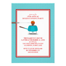 Holiday Fondue Party Invitations