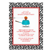 Holiday Fondue Party Invitations