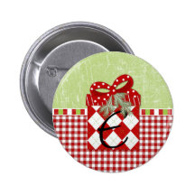 Holiday Gift Initial E Button