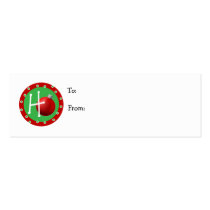 Holiday Gift Tag Business Card