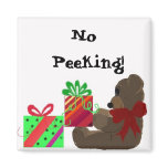 Holiday Gift Tag - No Peeking! magnets