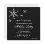 Holiday Glamour Corp. Party Invitation (black)