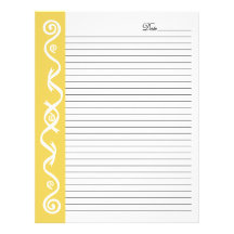 Holiday Gold (Date and Lined) Customized Letterhead