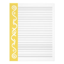 Holiday Gold (Lined) Personalized Letterhead