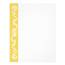 Holiday Gold (Un-Lined) Letterhead Design