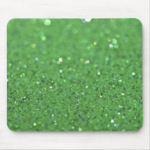 Holiday Green Glimmer Mousepads