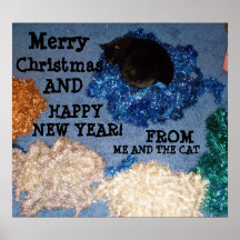 HOLIDAY GREETINGS, FROM ME AND THE CAT poster