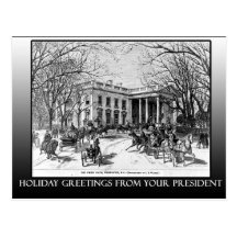 Holiday Greetings From The White House Cards Postcard