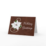 Holiday Greetings Poinsettia Christmas Cards