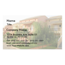 Holiday Houses On Corfu Island In Greece Business Card Template