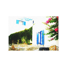 Holiday in Ios..! Stretched Canvas Print