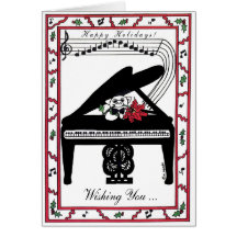 Holiday joy on a grand scale greeting card