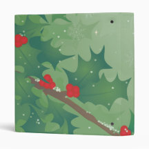 Holiday Leaves Vinyl Binders