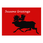 Holiday Moose Custom Invite