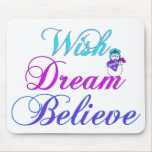 Holiday Mousepad Snowman Wish Dream Believe