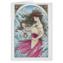 Holiday Nouveau Greeting Card